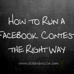 How to run a Facebook contest properly graphic